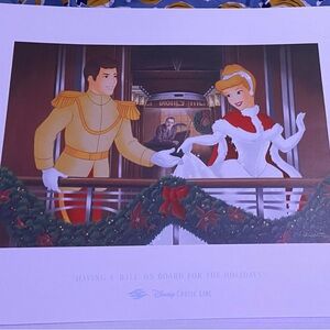 Disney Cruise Line Limited Edition Holiday Lithograph